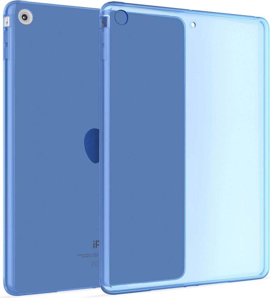 Hülle Kompatibel mit Apple iPad Mini 1, Mini 2, Mini 3 - Transparent Silikon Cover Case Schutzhülle in Blau