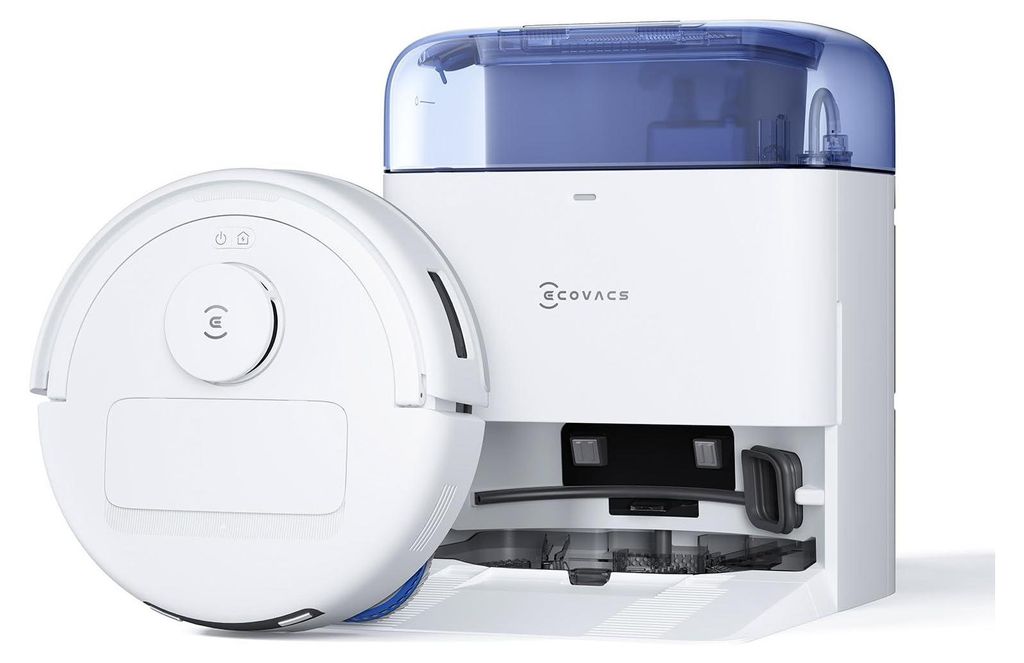 Ecovacs Deebot MINI Blue, Beutellos, Blau, Weiß, Rund, Produktbild 