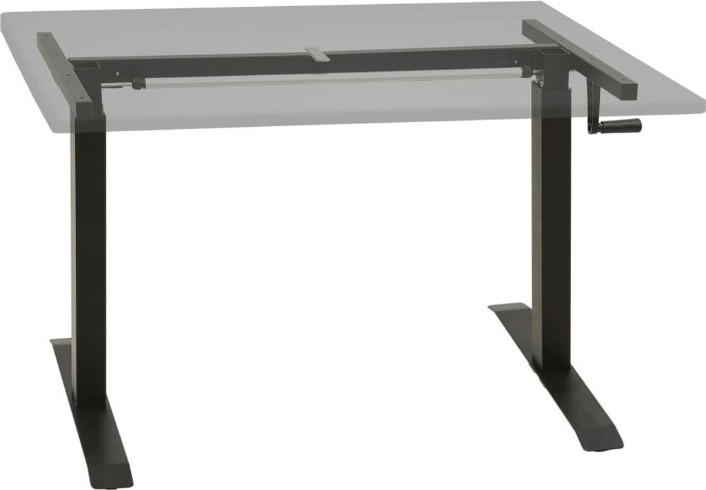 vidaXL Bâti de bureau Réglage manuel de la hauteur Image du produit 