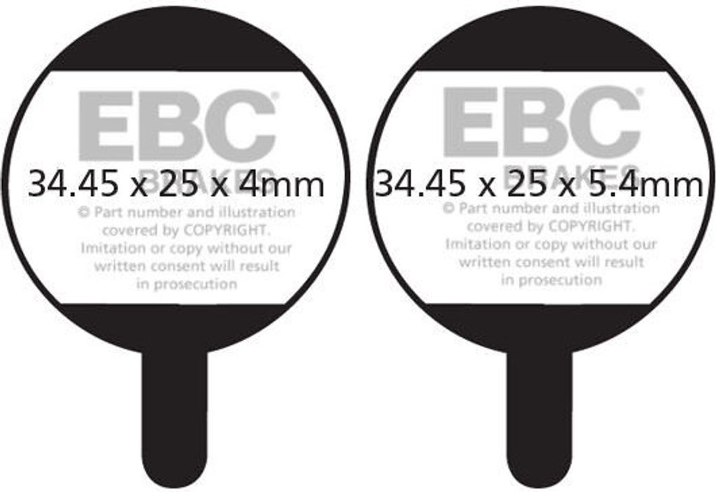 CFA378 - Plaquettes de frein vélo (organiques) EBC Brakes Image du produit 
