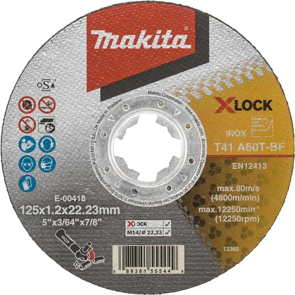 Recensione Makita E-00418: Il Re dei Dischi Taglio INOX 125x1,2