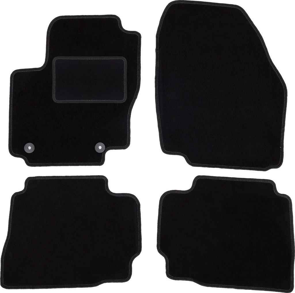 Schwarze Veloursmatten für: Ford Mondeo MK4 Liftback, Limousine, Kombi (2012-2014)