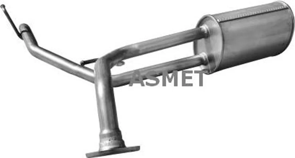 Silencieux ASMET 13032 avec revêtement anticorrosion pour Civic OE