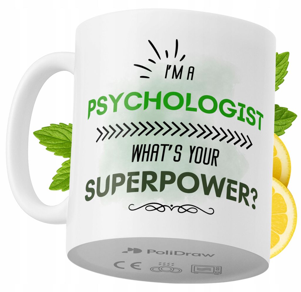 Lustige Tasse für Psychologen - Kaffee- oder Teetasse mit witzigem Textdesign - ideal für Geburtstage, Namenstage, Feiertage und besondere Anläs...