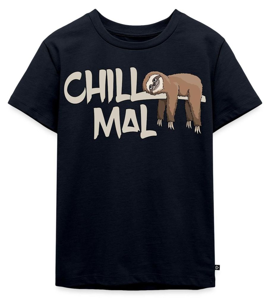 Spreadshirt Chill Mal Faultier Lustiger Spruch Kinder Produktbild 