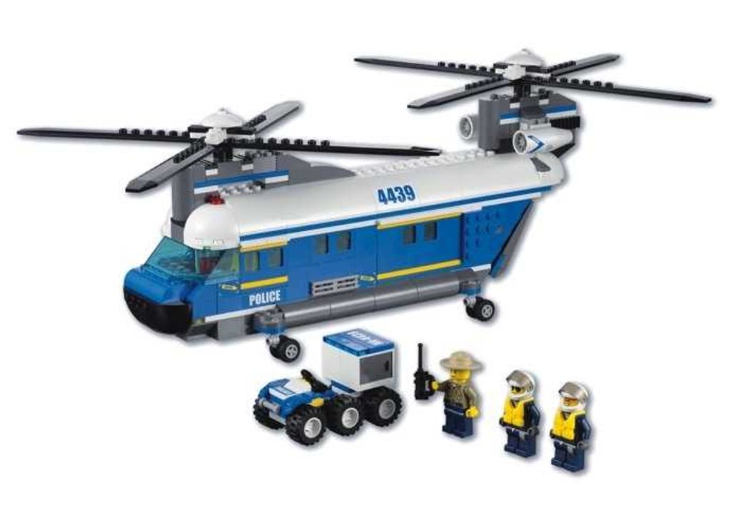 Lego City 4439 Hubschrauber Mit Doppelrotor Polizei Produktbild 