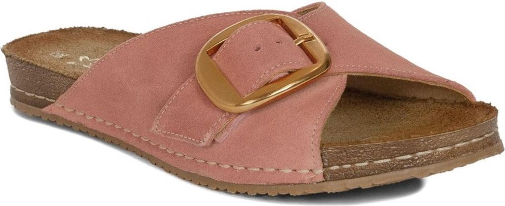 Leder-Sandalen mit goldener Schnalle Maciejka 07000-15 Rosa 37
