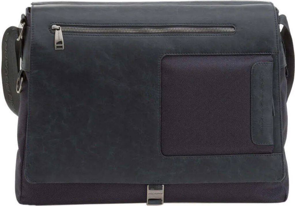 Classeur Piquadro Outca1592fr Bleu en Cuir Véritable pour Professionnel