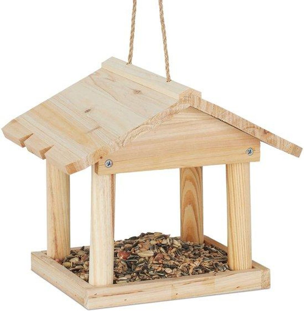 Klein Vogelhaus Dekorativ 22x26x22cm Holz