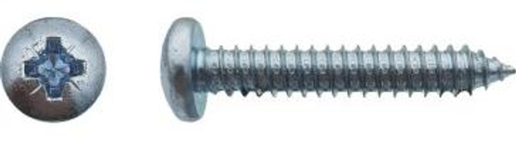 Blechschrauben mit breitem Linsenkopf Pozidriv Verzinkt - 2,9 x 15,9 mm - Schachtel von 2000 - LENNIE - 021289604