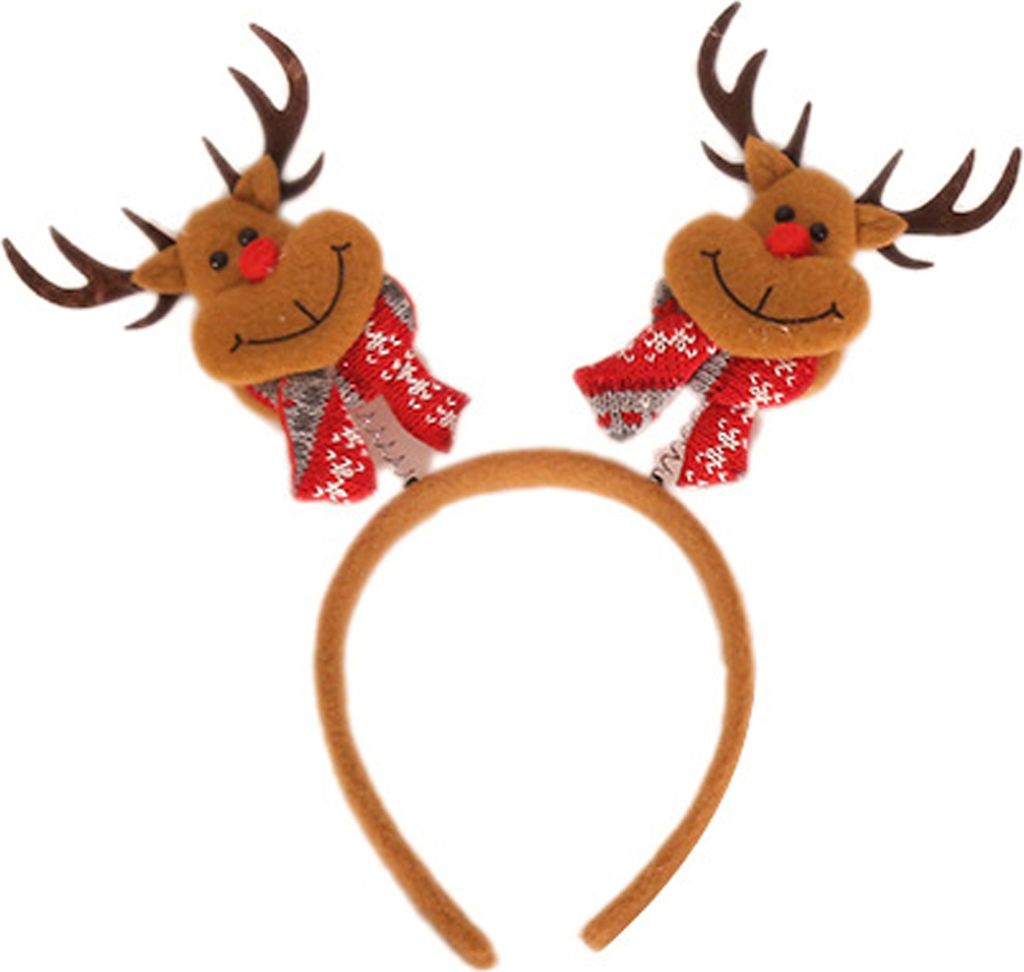 Weihnachtsstirnband Weihnachtsmann Rentier Schneemann Bär Plaid Anti-Rutsch-Feriendekoration Weihnachtshaarband Haarschmuck Party Requisiten C
