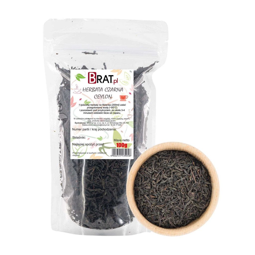 Herbata czarna Ceylon 100g Brat.pl Zdjęcie produktu 