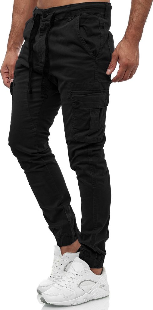 Tazzio Herren Cargohose Regular Fit 18525 Schwarz W40