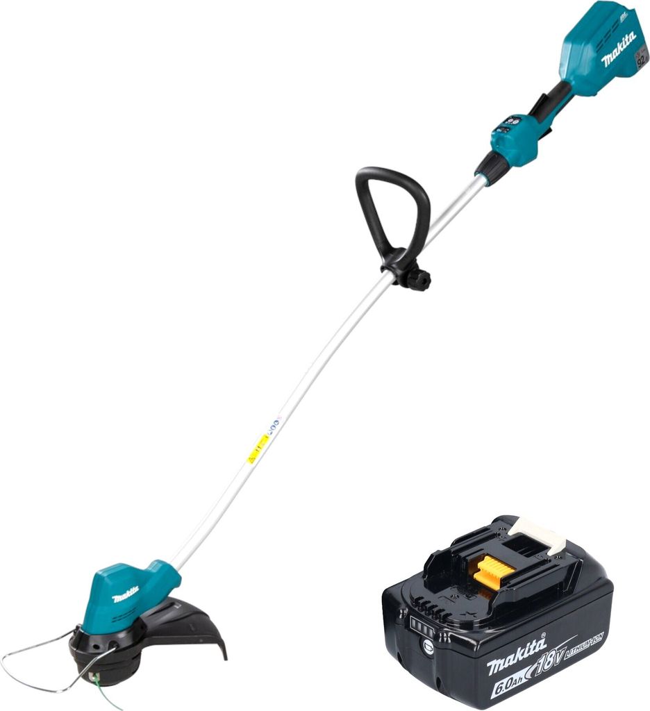 Makita DUR 189 G Akku Rasentrimmer 18 V 300 mm Brushless + 1x Akku 6,0 Ah - ohne Ladegerät