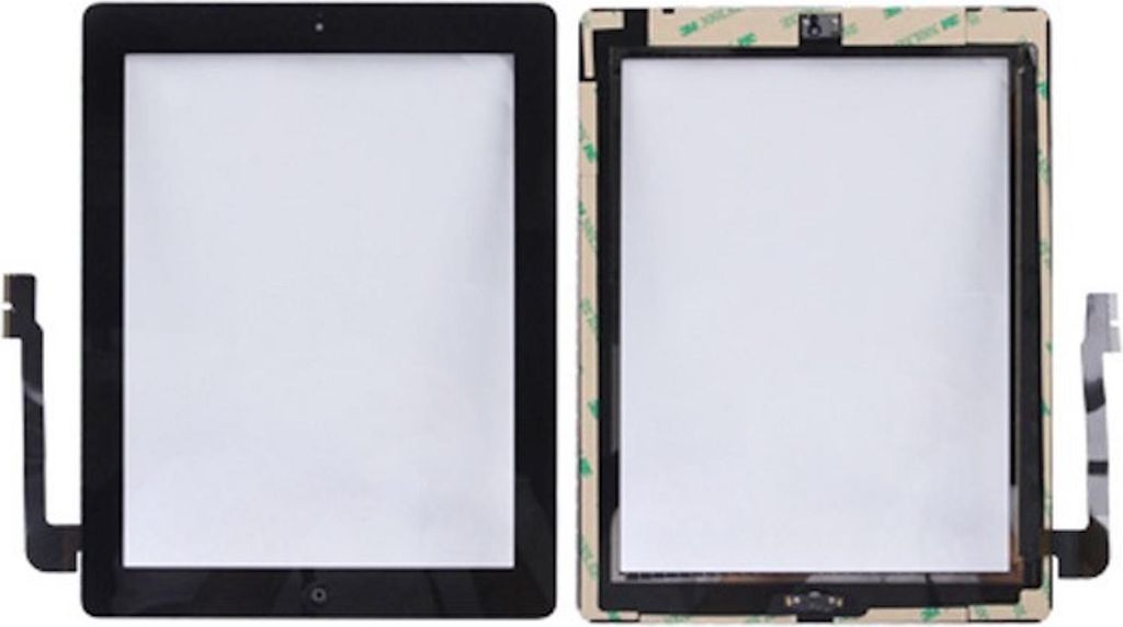 Touchscreen Digitizer Glas Display Schwarz Apple iPad 3 Home Button Werkzeug