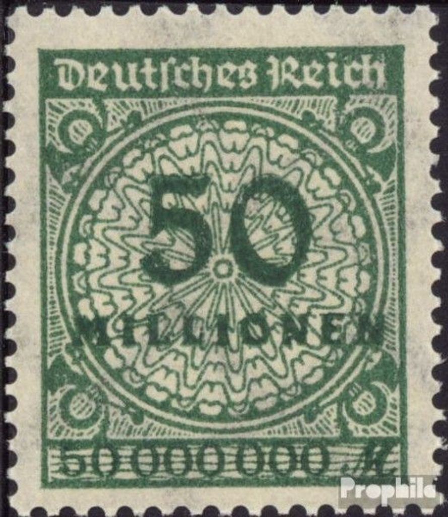 Briefmarken Deutsches Reich 1923 Mi 321A b postfrisch Hochinflation
