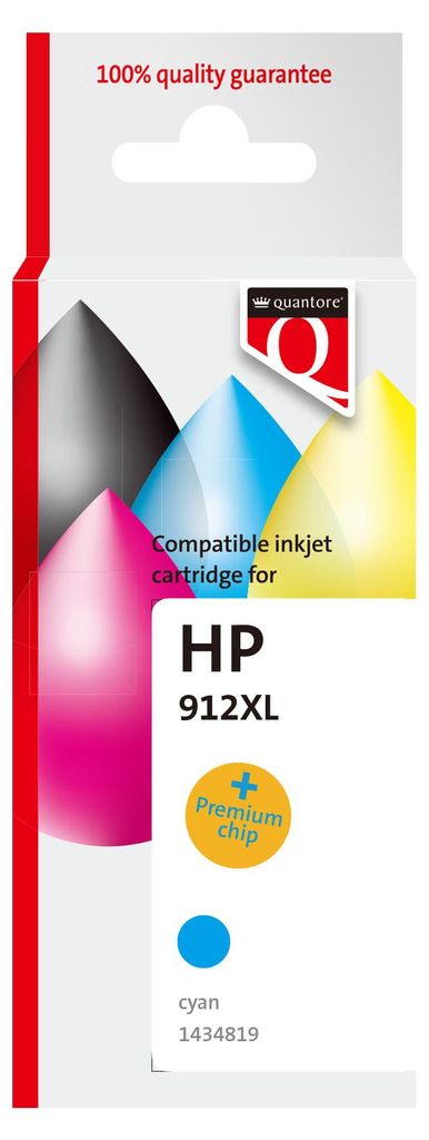 Quantore – Tintenpatronen-Alternative für HP 912XL 3YL81AE hc blau