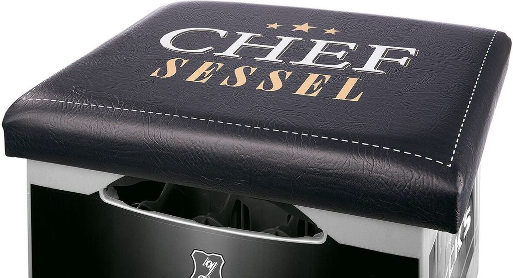 Gilde Bierkasten Sitzkissen "Chefsessel" ca. 44x34cm Produktbild 