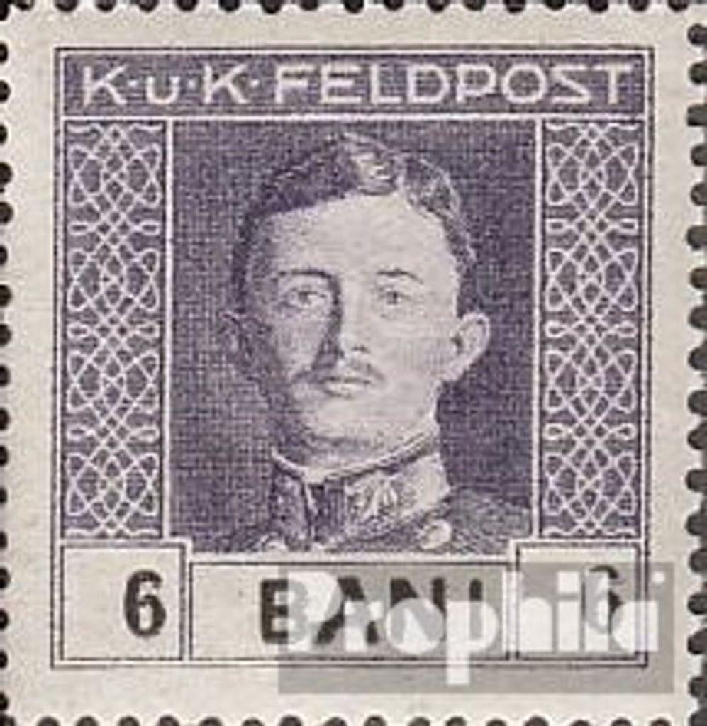 Briefmarken Österr.-Feldpost Rumänien 1918 Mi 20 gestempelt Karl I.