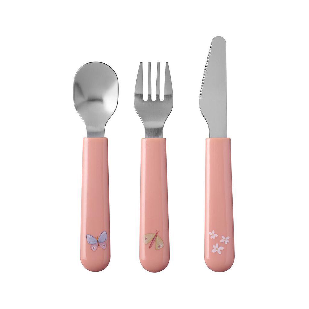 Set di posate per bambini Mepal Mio, 3 pezzi, Flowers & Immagine del prodotto 