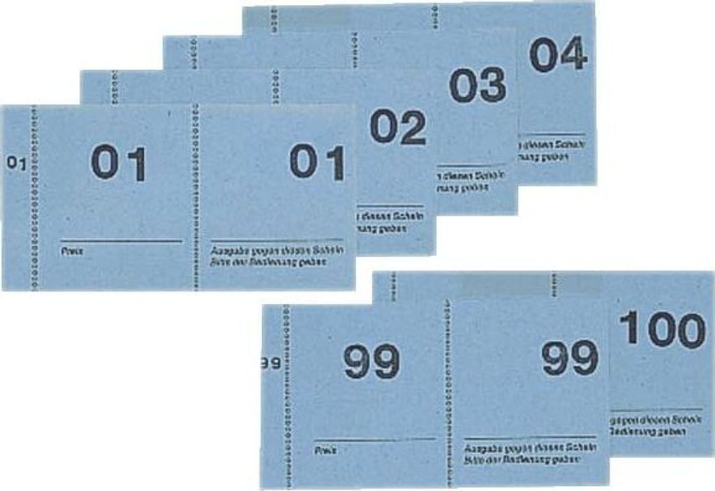 SIGEL GN101 Blocchetto di numerazione - 1-100, 5 colori Immagine del prodotto 