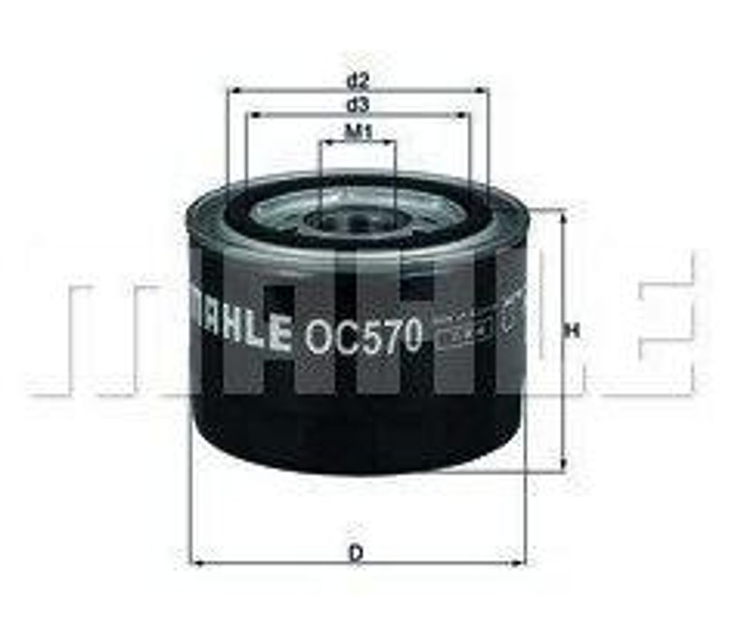 Olejový Filter Oc570 Pre Fiat Obrázok produktu 