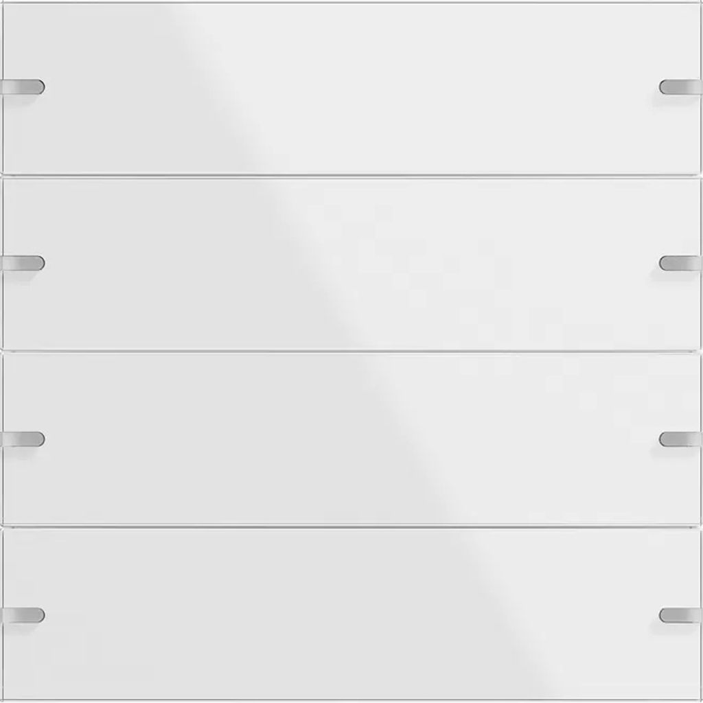GIRA 502412 Wippenset 4fach Tastsensor4 TS4 Glas Weiß