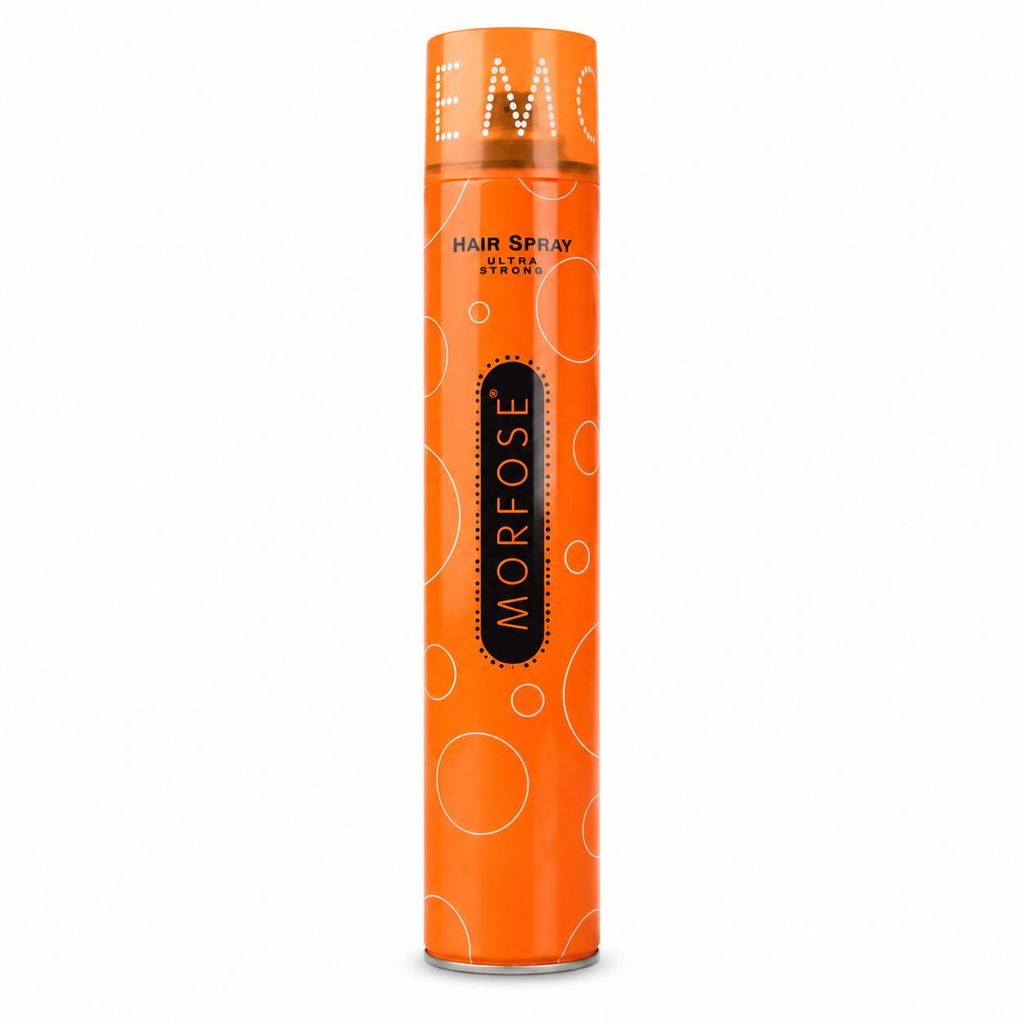 Morfose Ultra Strong Haarspray 400 ml – Ultrastarker Halt Produktbild  KI-generiertes Bild