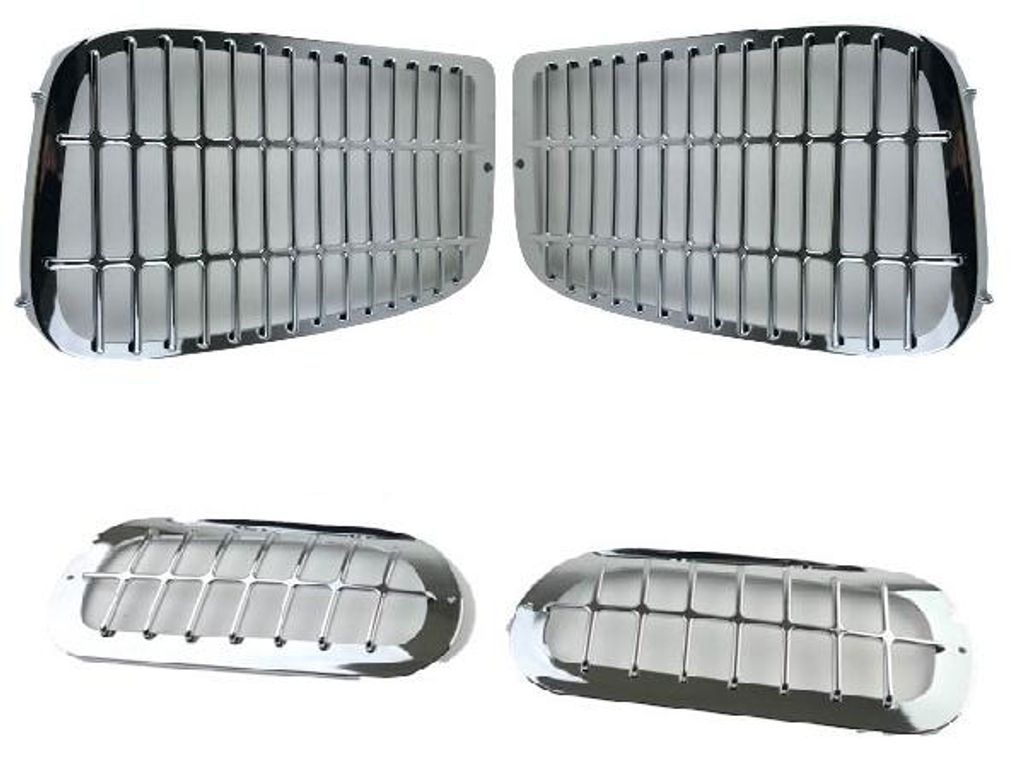 Scheinwerfergitter Set Mercedes Actros MP2 MP3 | A9438260359, A9438260259, Chromoptik