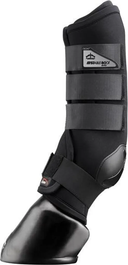 Guêtres d'écurie Veredus EVO noires : protection et soutien post-effort