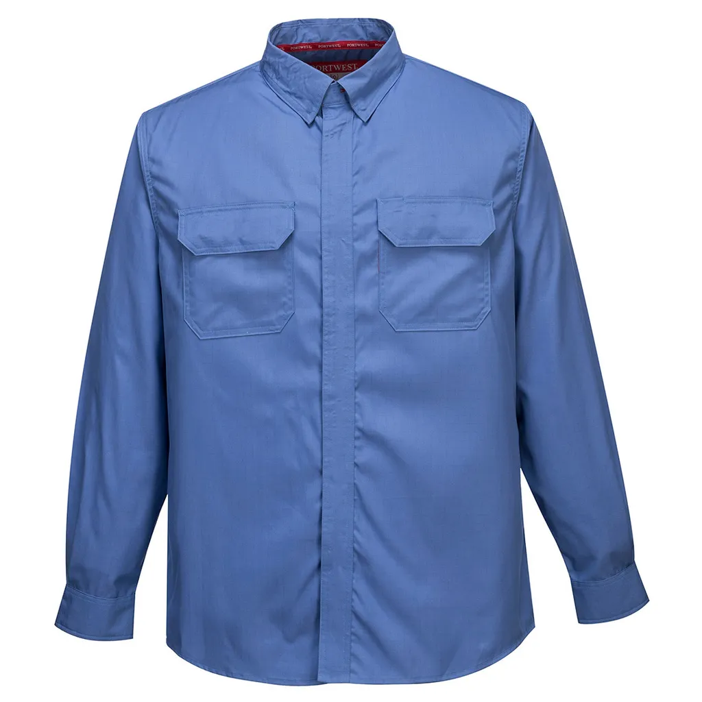 Chemise de Travail pour Zones ATEX Portwest FR69 Bleu Taille M FR