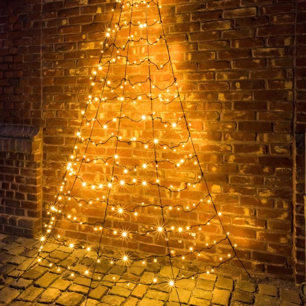 Galaxy Led Wandtannenbaum 400 cm Höhe, schwarz, 35251