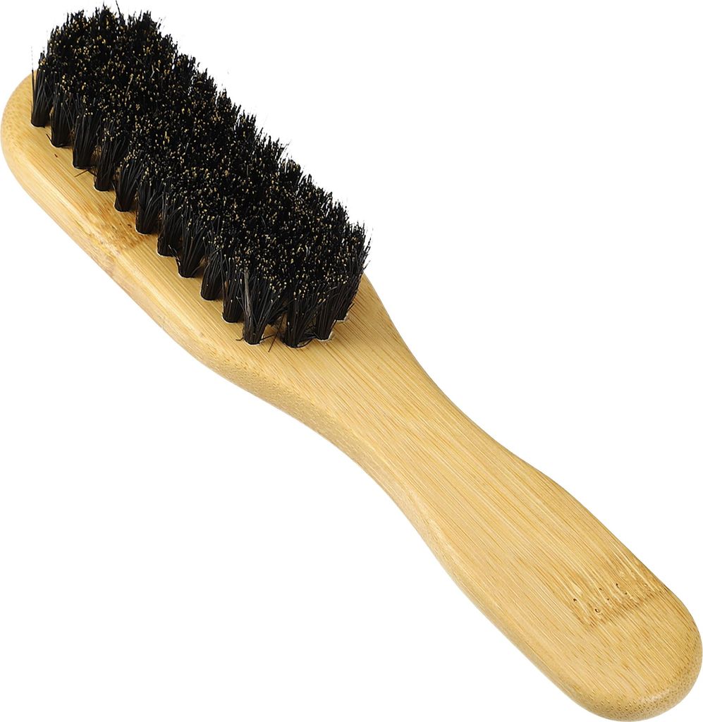 Haarbürste, Borstenhaarbürste, Bartbürste für Männer, Nylon-Haarbürste, Friseurbürste, geeignet für dickes Haar und Bart, 15,5 x 3,5 x 2,7 cm