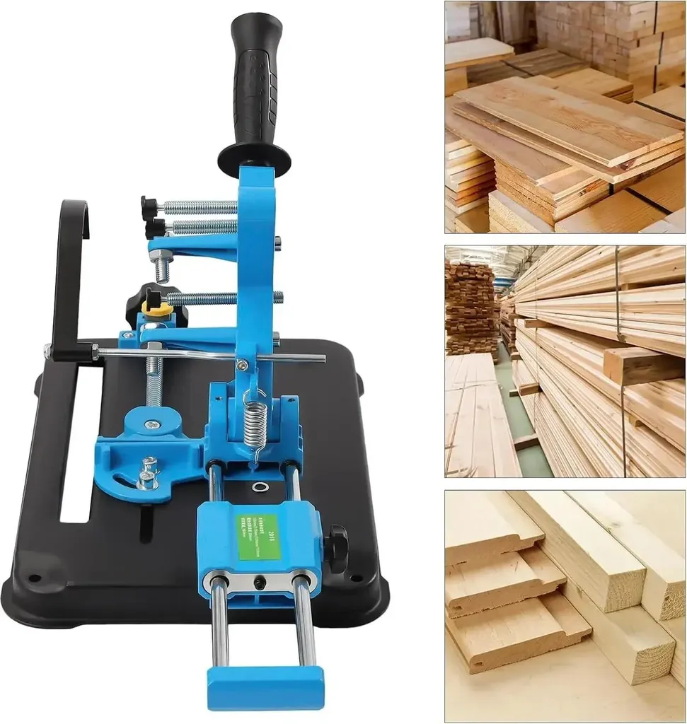 Base Fissa per Smerigliatrice 100-125mm | Supporto Doppio Foro Taglio 45° - 7