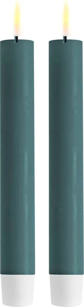 Candela LED Verde Giada 24cm - Un'Atmosfera Senza Tempo