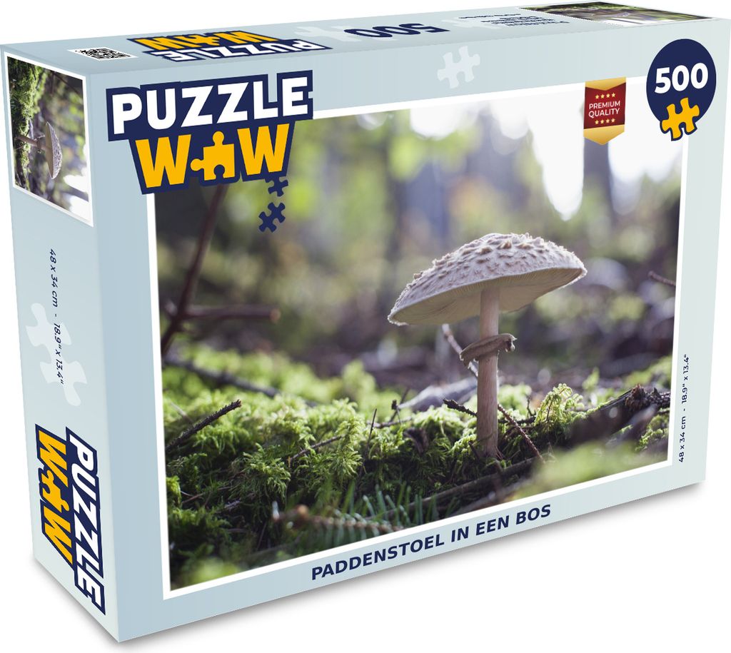 MuchoWow Puzzle 500 Teile Pilz in einem Wald - 500 Teile - Kinder - Selberbauen - Puzzlespiele