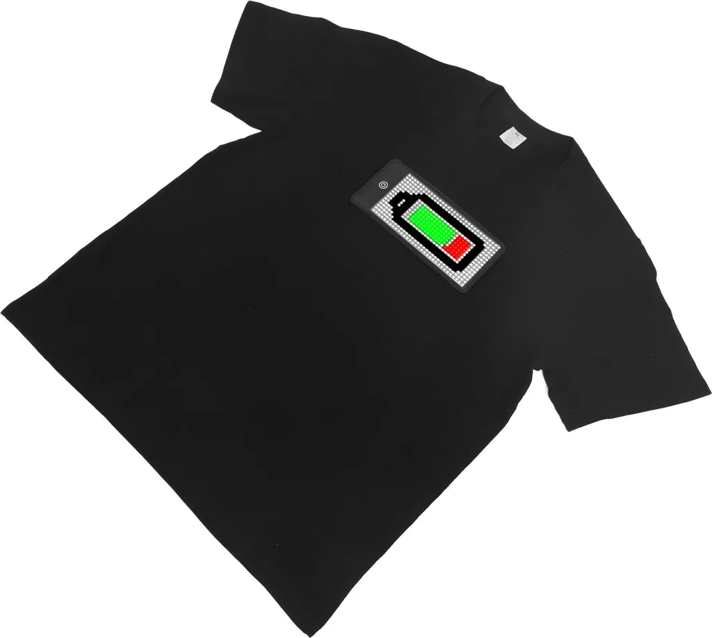 T-shirt LED pour Soirée et Festival Programmable Bluetooth Taille XXL