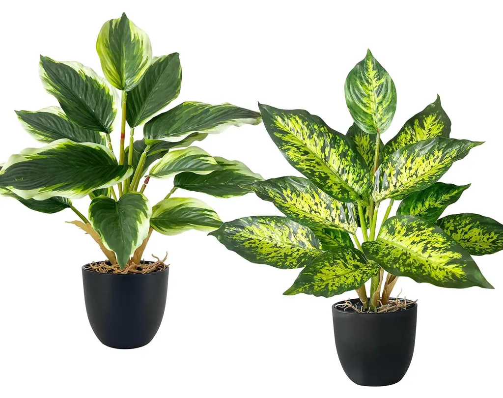 Plantes décoratives artificielles en pot pour intérieur moderne 37cm