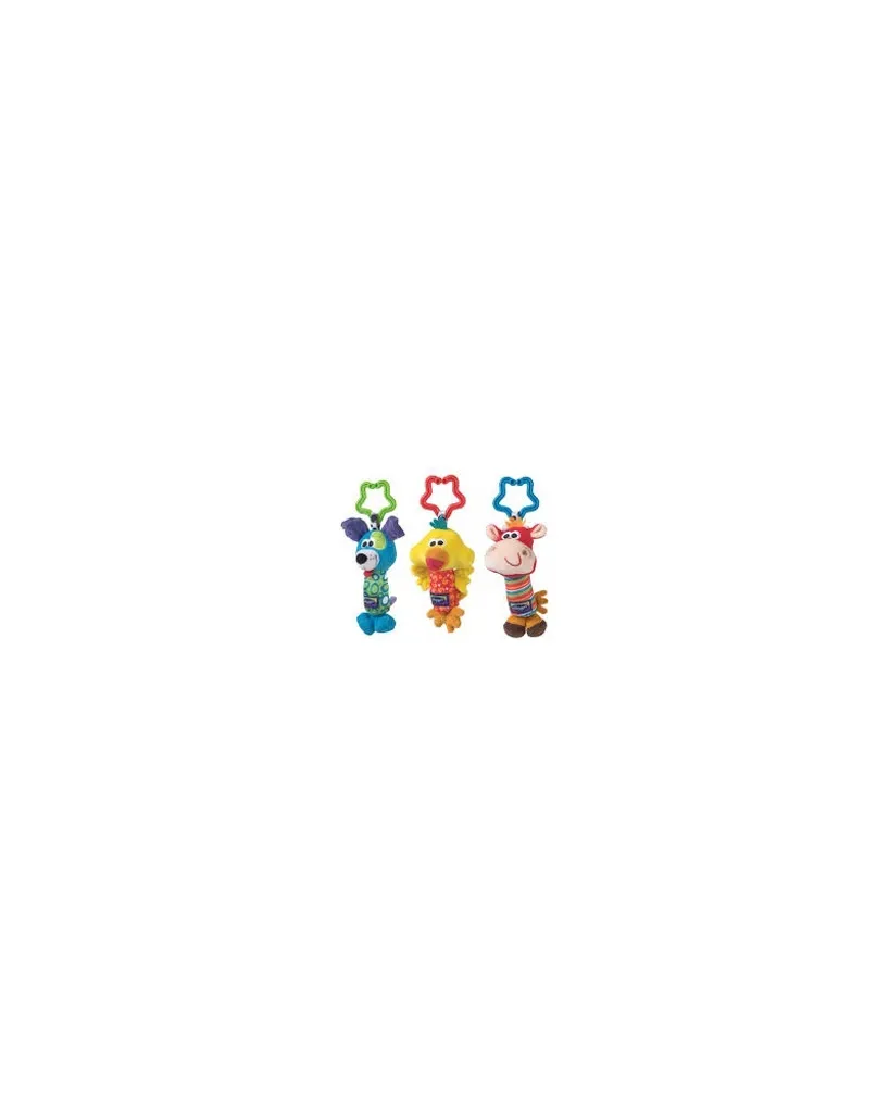 Playgro Jouets Suspendus de Voyage 3pcs - Trio d'Éveil pour Poussette