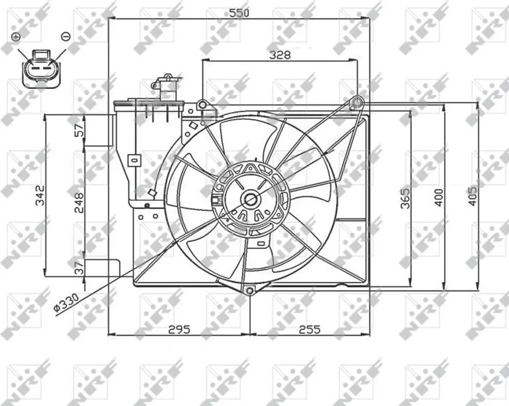Ventilateur de Radiateur 1636121030 pour Réparer Surchauffe Toyota Yaris