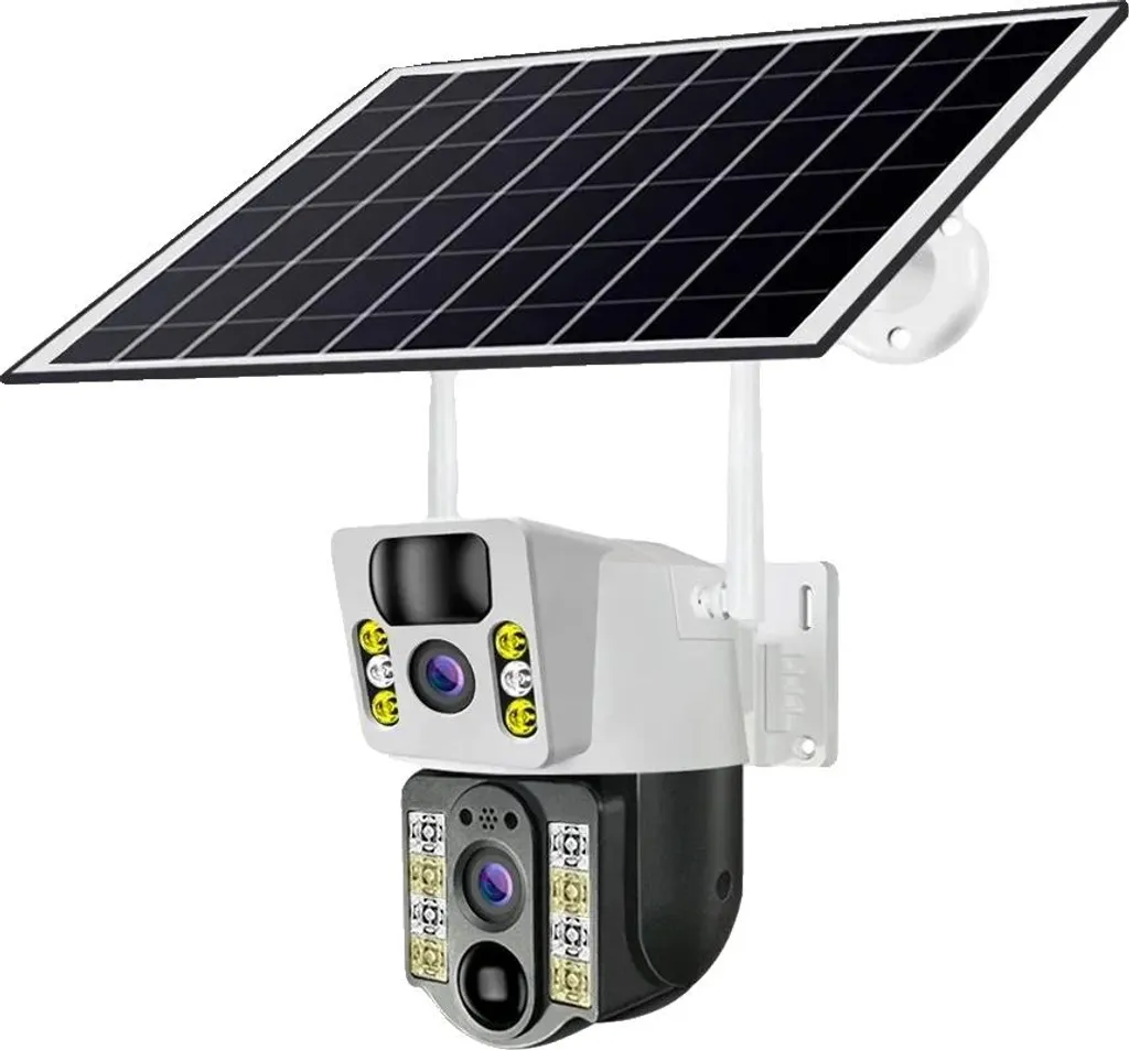 Caméra de surveillance solaire extérieure PTZ motorisée WIFI avec Zoom
