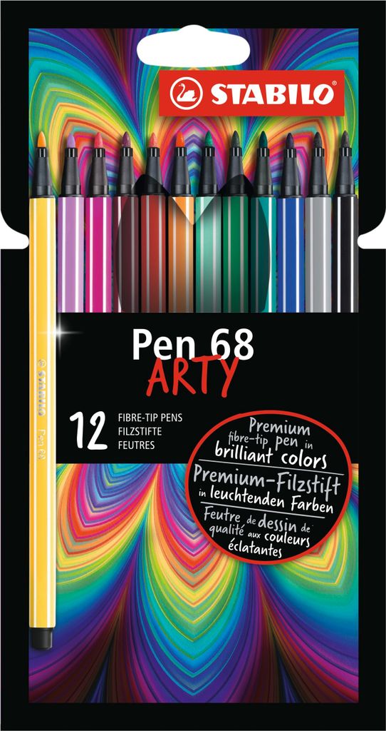 Premium-Filzstift - STABILO Pen 68 - ARTY - 12er Pack mit Produktbild 