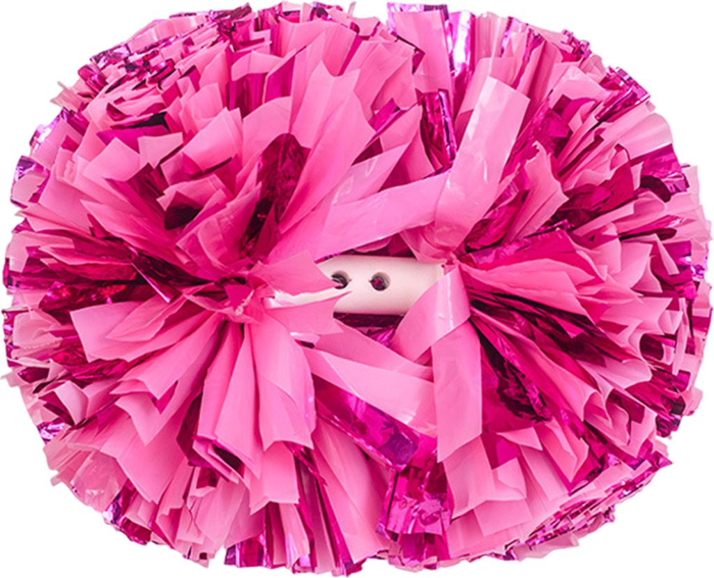 Cheerleading-Pompons aus Metall mit Griff, leuchtende Farben, Cheerleading-Team-Handblumen-Pompons, Party-Zubehör