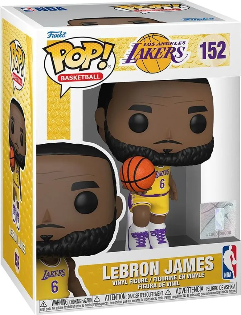 Complétez votre Collection NBA avec Funko Pop! LeBron James Lakers Or