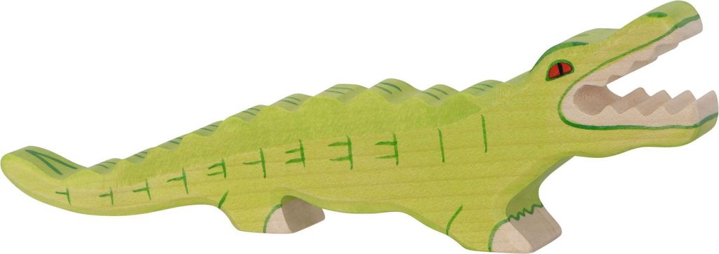 Holztiger Holzspielzeug Krokodil handgefertigt nachhaltig Produktbild 