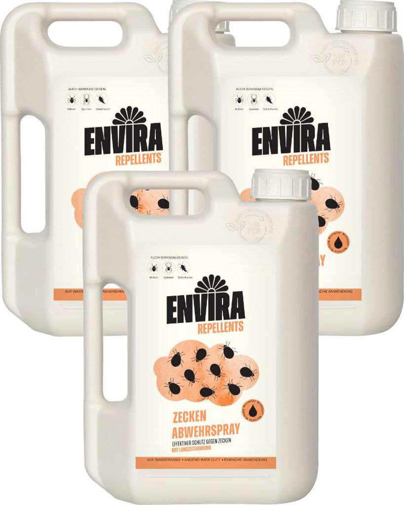 Envira Zecken Abwehrspray im Vorteilspack 3x2L