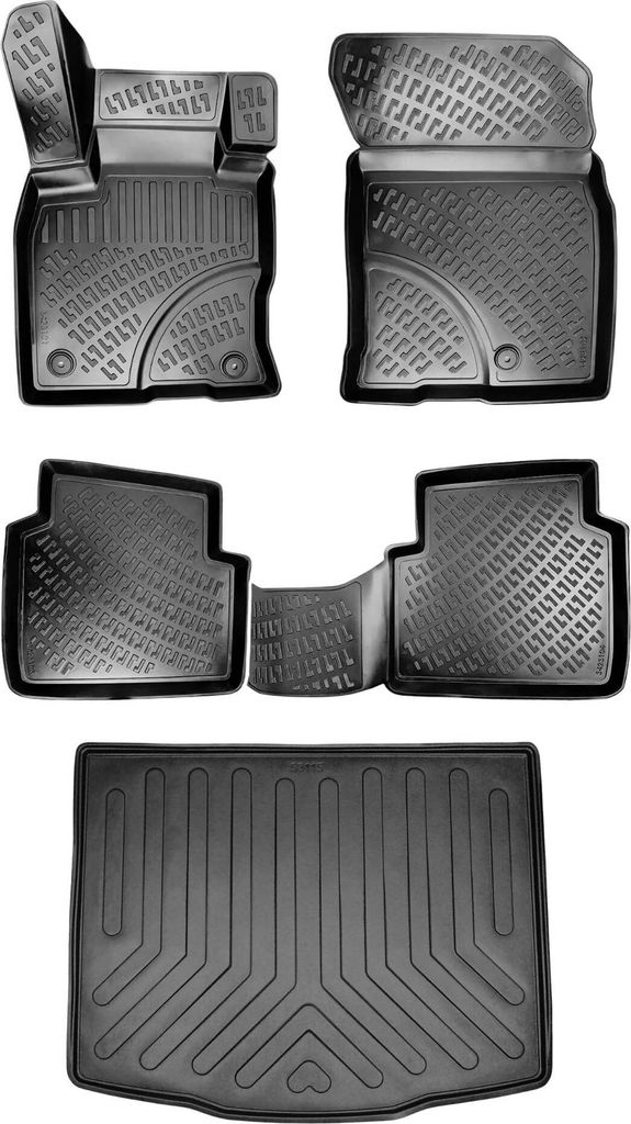 3D Auto Gummimatten & Kofferraumwanne Set für Ford Kuga (3.Gen) Baujahr ab 2020