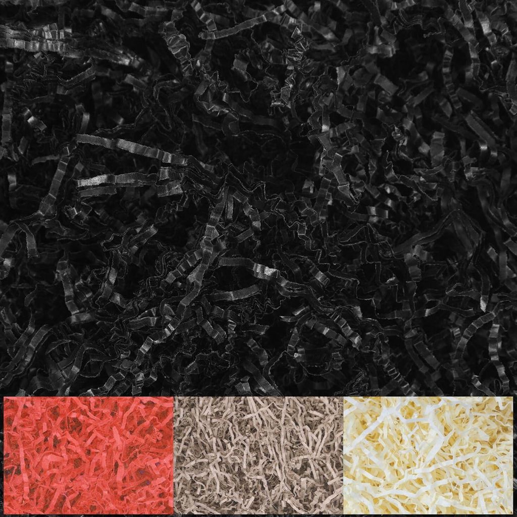 Creative Deco 200g Nera Carta Tagliuzzato Carta Kraft | Immagine del prodotto 