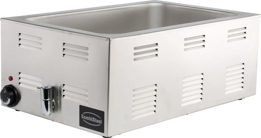 Bain-marie avec vidange pour maintien au chaud de sauces et plats