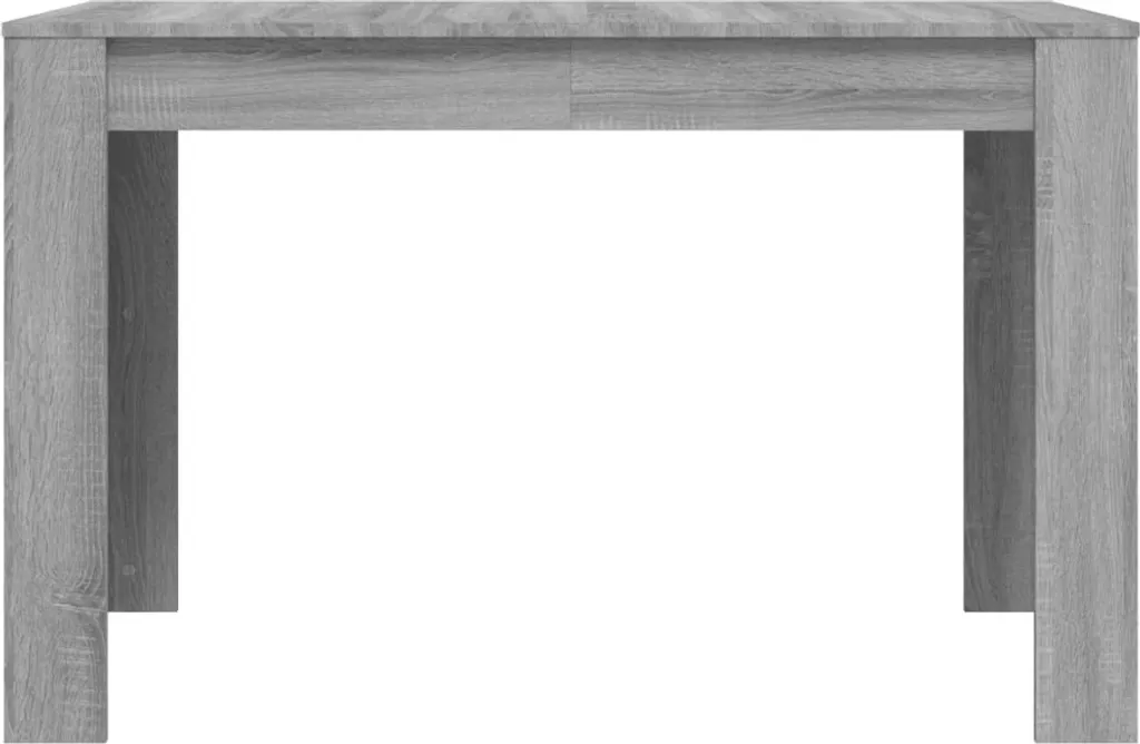 Table de repas design Gris Sonoma 120 cm en bois composite haute densité